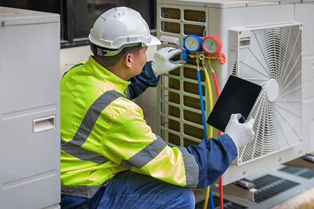 Professional Ductwork Repair technician working in Riverside, MD